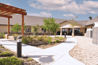 Outside Courtyard at Patriot Rehab