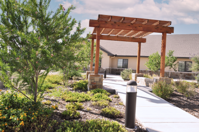 Outside Courtyard at Patriot Rehab