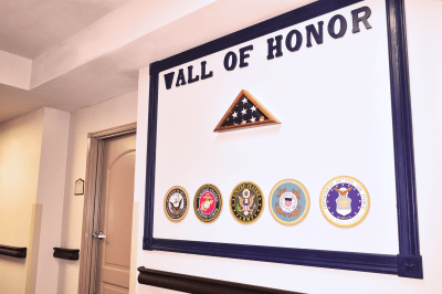 Wall of Honor at Patriot Rehab